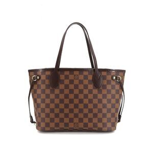 Louis Vuitton Damier Neverfull PM Tote Bag Ebene Brown